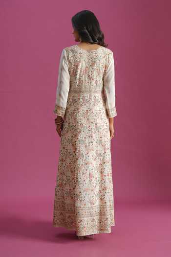 Khwaab By Sanjana Lakhani Hand Embroidered Anarkali & Dupatta Set 