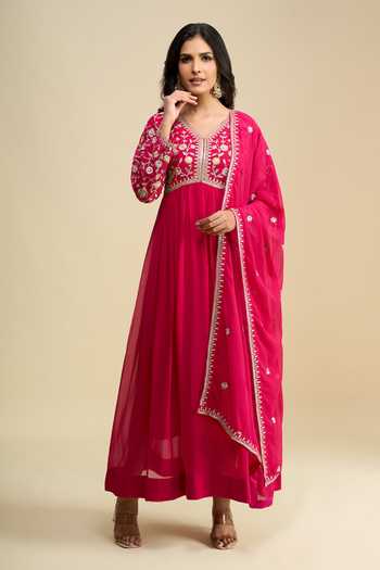 Khwaab By Sanjana Lakhani Hand Embroidered Anarkali With Dupatta 