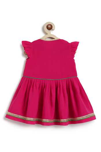 Shop_Tiber Taber_Embroidered Top 80 Plant Based 20 Premium Botom 100 Angarkha And Salwar Set _Online_at_Aza_Fashions