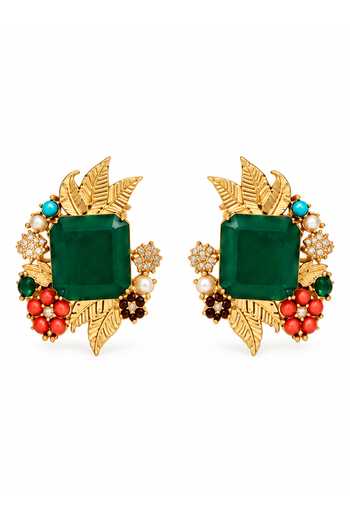 Vivinia By Vidhi Mehra Multi Color Stone Nature Motif Necklace Set Online at Aza Fashions Vivinia By Vidhi Mehra_Multi Color Stone Nature Motif Necklace Set _Online_at_Aza_Fashions