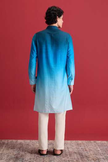 Zazu Aqua Ombre Kurta Set 