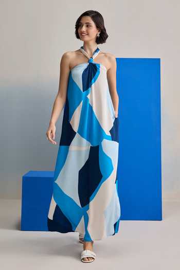 Zazu Ocean Wave Maxi Dress 