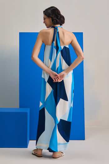 Zazu Ocean Wave Maxi Dress 