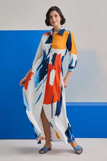 Zazu Azure Tide Maxi Dress 