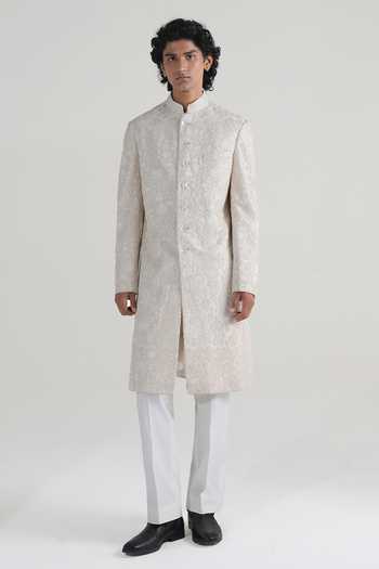 Dhruv Vaish Embroidered Sherwani Set 