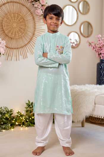 Panchhi By Kanupriya Tibrewala Akshar Embroidered Kurta Set