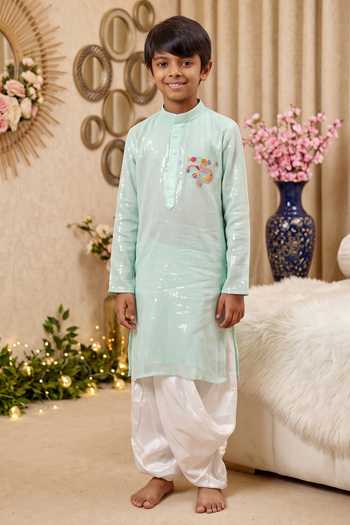 Panchhi By Kanupriya Tibrewala Akshar Embroidered Kurta Set
