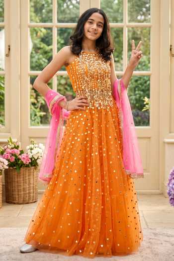 Panchhi By Kanupriya Tibrewala Dil Ki Dor Embroidered Lehenga Set
