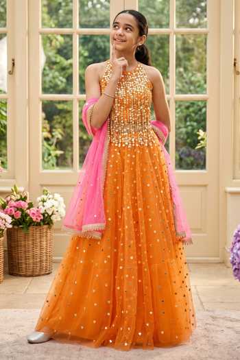 Panchhi By Kanupriya Tibrewala Dil Ki Dor Embroidered Lehenga Set