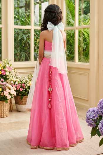 Panchhi By Kanupriya Tibrewala Dil Ki Dukaan Embroidered Blouse Lehenga Set