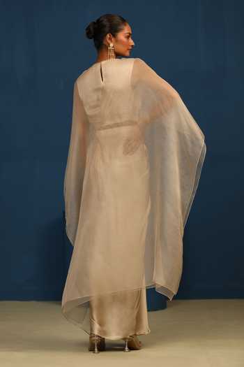 Vedangi Agarwal Moonlit Handwork Cape Top 