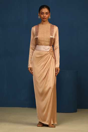 Vedangi Agarwal Whispered Moon Draped Skirt 