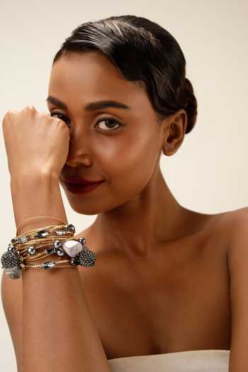 Bijoux By Priya Chandna Smoke Multi-Row Bracelet 