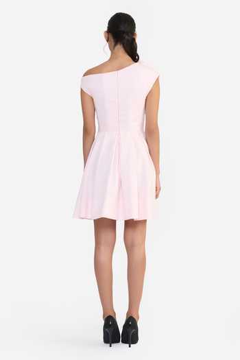Gauri & Nainika Sculpted Rosette Mini Dress