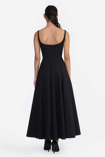 Gauri & Nainika Embroidered Panelled Flared Dress