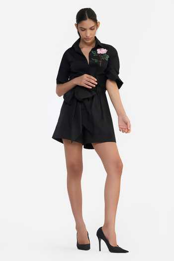 Gauri & Nainika Paperbag Cotton Shorts 