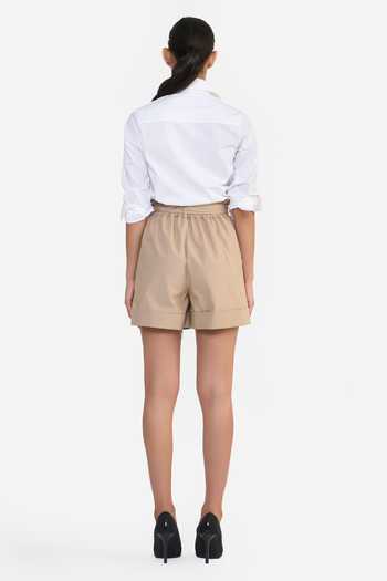 Gauri & Nainika Cotton Paperbag Shorts 