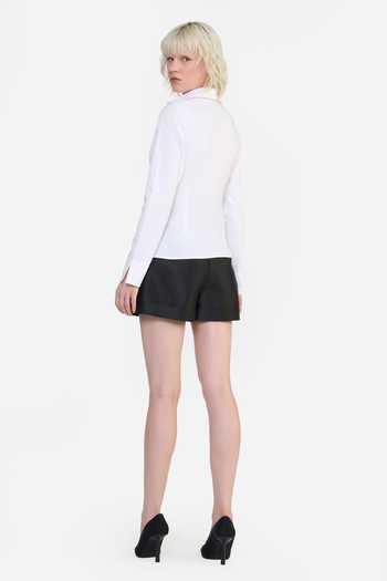 Gauri & Nainika Twisted Draped Embroidered Shirt
