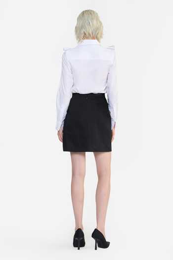 Gauri & Nainika Rosette Draped Mini Skirt