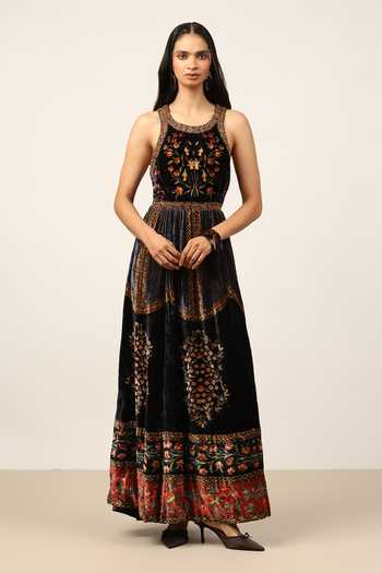 Ritu Kumar Black Rust Albina Dress 