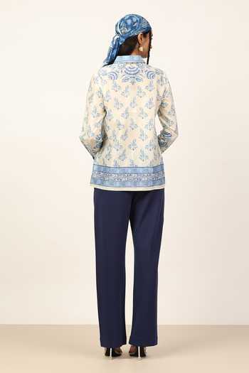 Ritu Kumar Ecru Himagri Full Sleeve Shirt