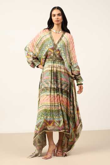 Ritu Kumar Green Ivyy Long Dress