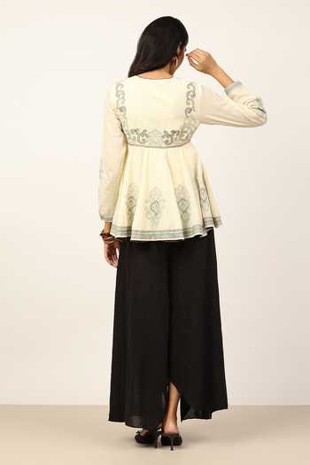 Ritu Kumar Ecru Cross Stitch Kurta