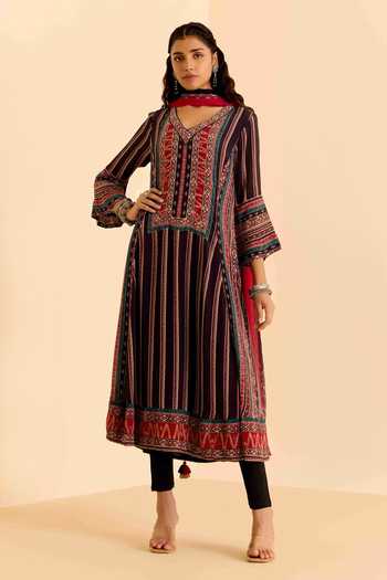 Ritu Kumar Tribal Print Kurta Leggings Set
