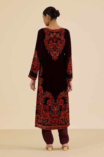 Ritu Kumar Floral Print Kurta Salwar Set