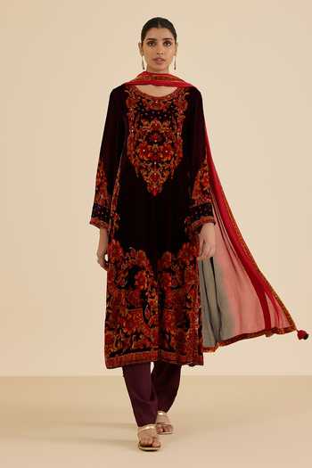 Ritu Kumar Floral Print Kurta Salwar Set