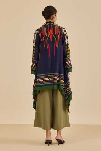 Ritu Kumar Blue Klim Shrug
