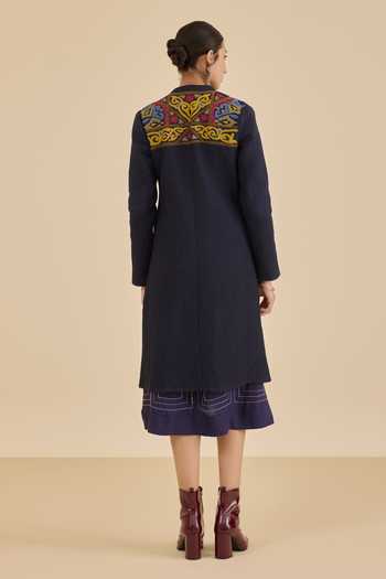 Ritu Kumar Blue Meera Quilted Jacket