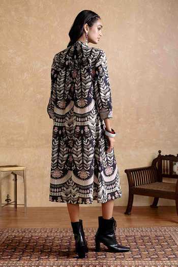 Ritu Kumar Black Tisya Shirt Dress