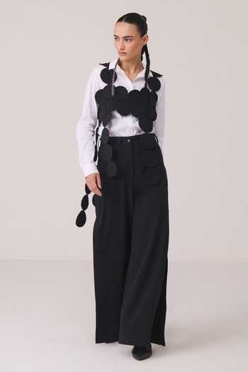 Chillosophy_Black Iwa Spiral Suspender Harness _Online_at_Aza_Fashions