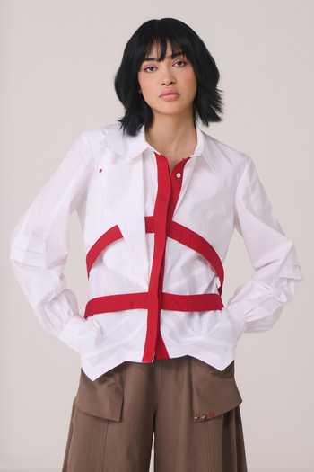 Chillosophy Kaito Contrast Harness Shacket 