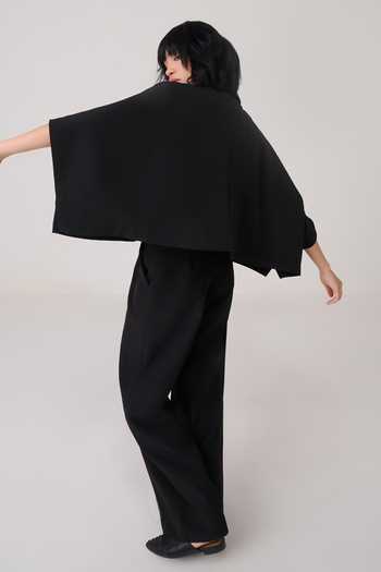 Chillosophy Nami Cropped Cape Style Shacket 