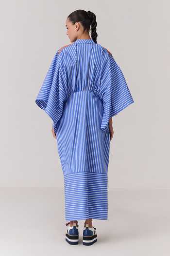 Chillosophy Riko Kimono Striped Shirt Dress 