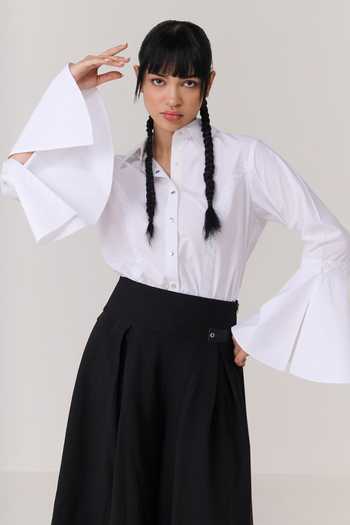 Chillosophy Ushi Cross Stitch Tonal Embroidered Shirt 