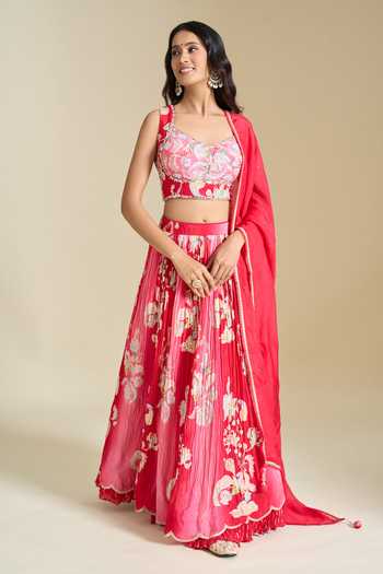 Aariyana Couture Printed Lehenga Blouse Set 