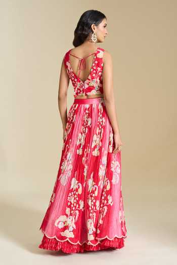 Aariyana Couture Printed Lehenga Blouse Set 