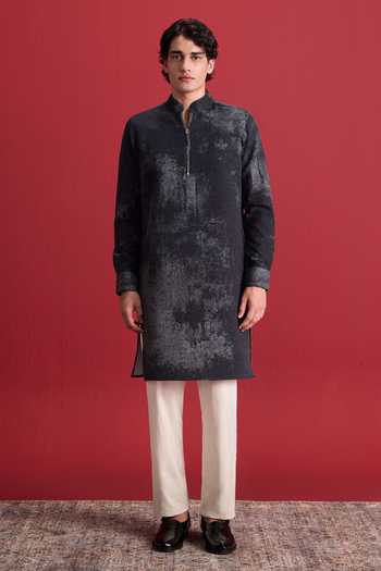 Zazu Charcoal Haze Kurta Set 