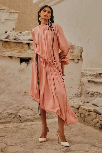 Aroka Sakura Gathered Dress 