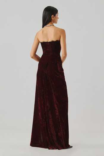 Aroka Charlotte Velvet Ajrakh Dress 