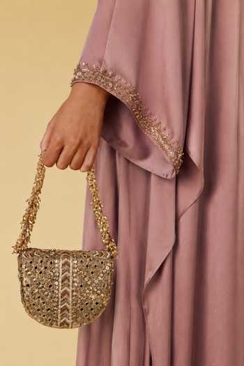Doux Amour Rangrez Embellished Flapover Clutch