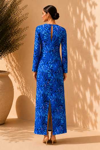 Label Ivish Botanical Print Maxi Dress 