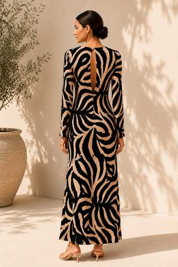 Label Ivish Printed Maxi Dress 