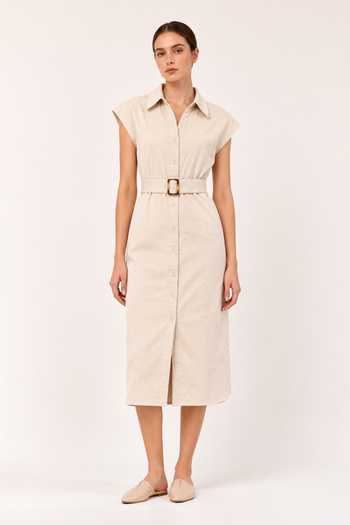 Label Ivish Cotton Dress With Belt 