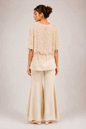 Label Ivish Embroidered Cape & Kurta Set 