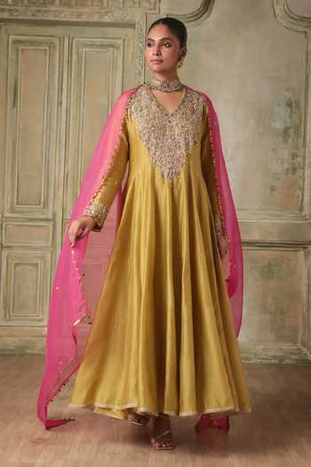 Label Niti Bothra Zar-Rang Kalidar Kurta Set 