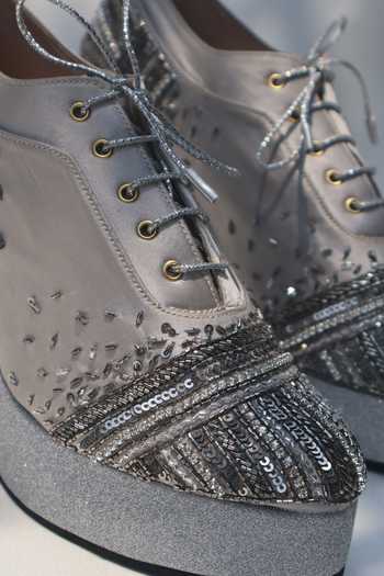 Buy Shradha Hedau Footwear Couture Silver Saanvi Embroidered Wedge Sneakers Online at Aza Fashions Buy_Shradha Hedau Footwear Couture_Silver Saanvi Embroidered Wedge Sneakers _Online_at_Aza_Fashions